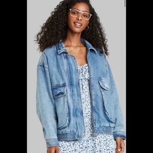 Women's Sherpa Lined Trucker Denim Jacket